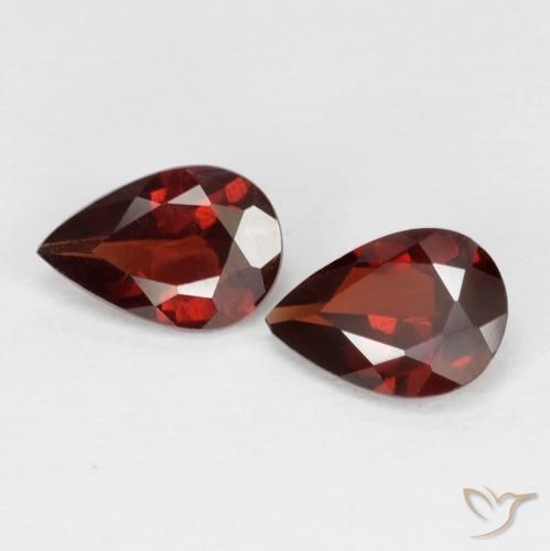 1.48ctw Naturel Rouge foncé Grenat pyrope, En forme de poire, VS