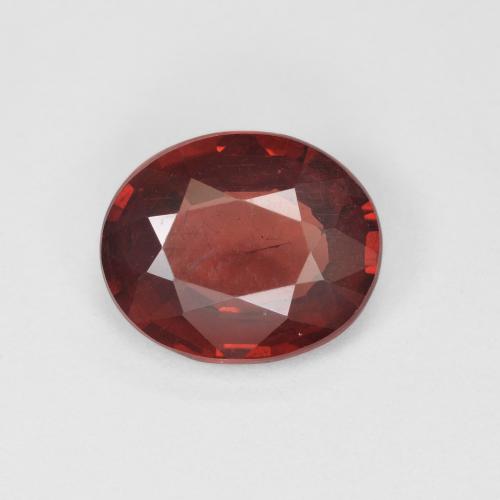 Grenat pyrope rouge naturelle coupe ovale, 2,01 ct, VS-SI