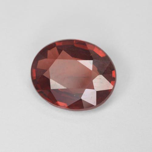 Grenat pyrope rouge naturelle coupe ovale, 2,01 ct, VS-SI
