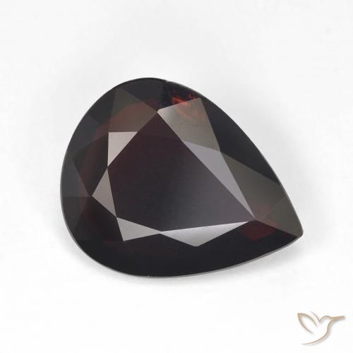 Grenat pyrope Rouge acajou naturelle En forme de poire, 4.28 ct, VVS