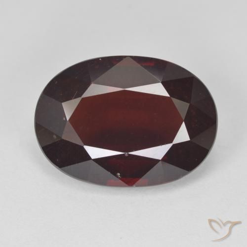 Grenat pyrope Rouge noirâtre naturelle Coupe ovale, 9.63 ct, VS