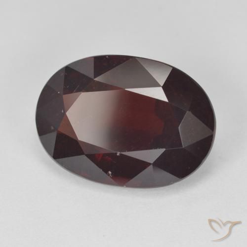 Grenat pyrope Rouge noirâtre naturelle Coupe ovale, 9.63 ct, VS