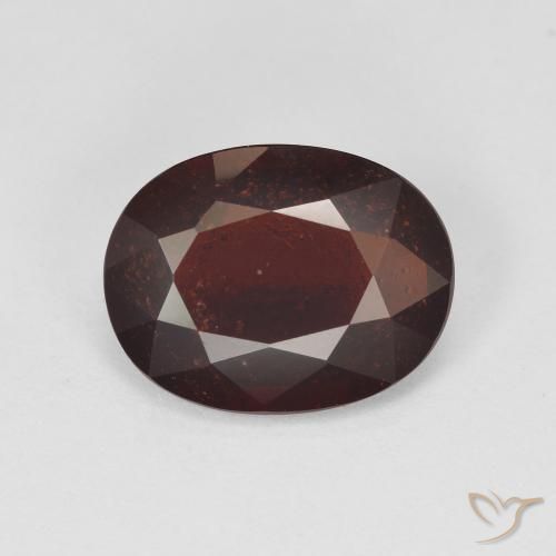 3.94ct Naturel Rouge foncé Grenat pyrope, ovale, VS