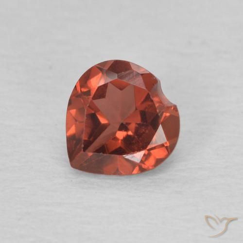 0.60ct Naturel Rouge groseille Grenat pyrope, Cœur, VVS-VS