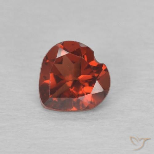 0.58ct Naturel Rouge groseille Grenat pyrope, Cœur, VVS-VS