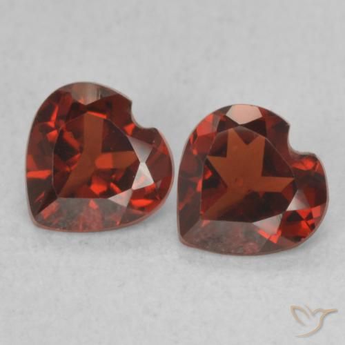 1.06ctw Naturel Rouge groseille Grenat pyrope, Cœur, VVS-VS