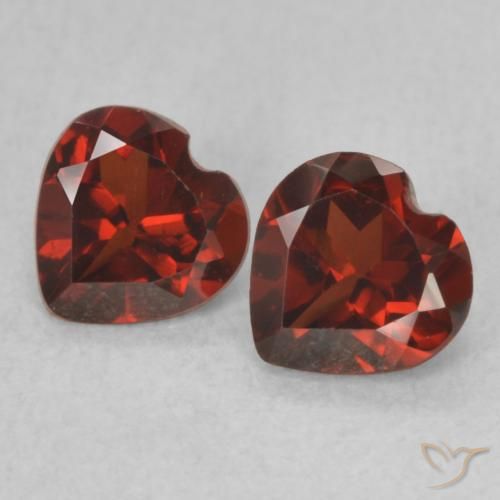 1.08ctw Naturel Rouge groseille Grenat pyrope, Cœur, VVS-VS
