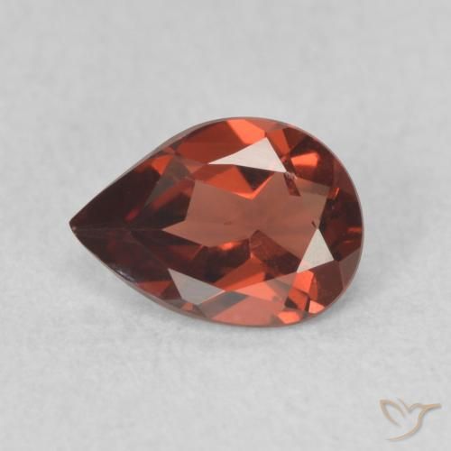 0.72ct Naturel Rouge foncé Grenat pyrope, En forme de poire, VVS