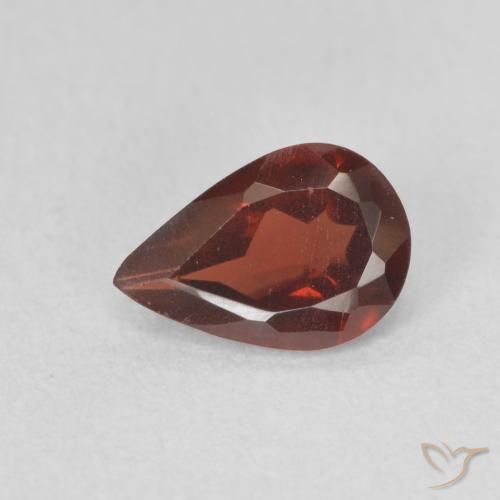 0.73ct Naturel Rouge foncé Grenat pyrope, En forme de poire, VVS-VS