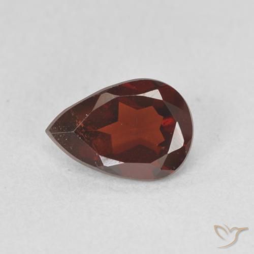 0.80ct Naturel Rouge foncé Grenat pyrope, En forme de poire, VVS-VS