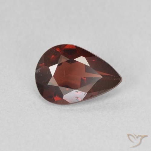 0.73ct Naturel Rouge foncé Grenat pyrope, En forme de poire, VVS-VS