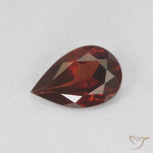 0.69ct Naturel Rouge Sangria Grenat pyrope, En forme de poire, VVS-VS