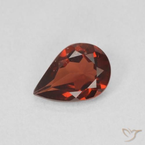 0.62ct Naturel Rouge Sangria Grenat pyrope, En forme de poire, VS