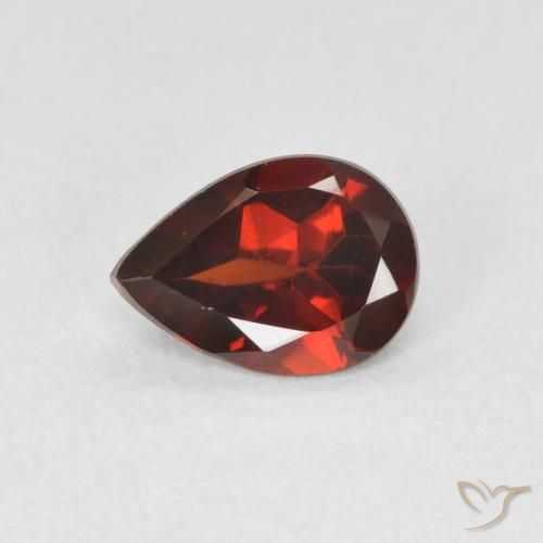 0.72ct Naturel Rouge moyen Grenat pyrope, En forme de poire, VVS-VS