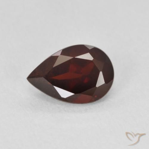 0.89ct Naturel Rouge foncé Grenat pyrope, En forme de poire, VVS-VS
