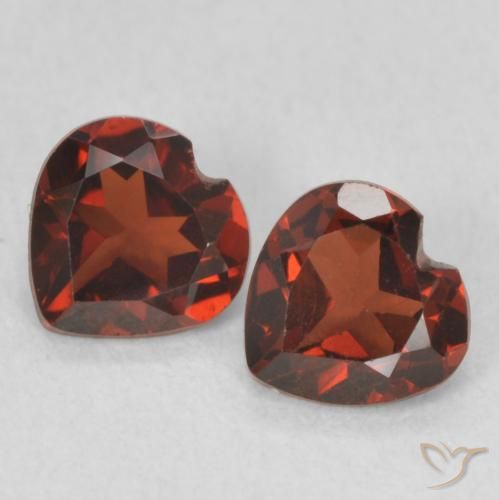 1.02ctw Naturel Rouge groseille Grenat pyrope, Cœur, VVS-VS