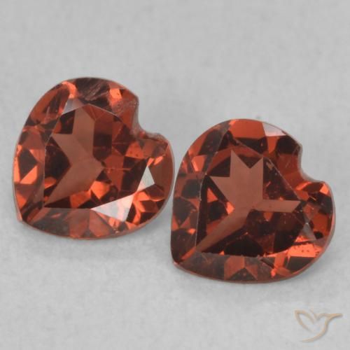 1.04ctw Naturel Rouge écarlate profond Grenat pyrope, Cœur, VS