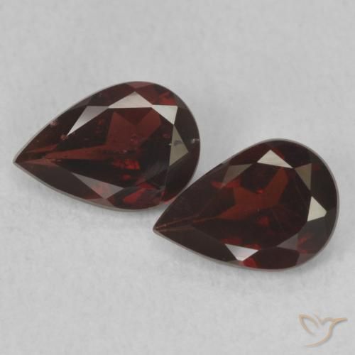 1.35ctw Naturel Rouge foncé Grenat pyrope, En forme de poire, VS