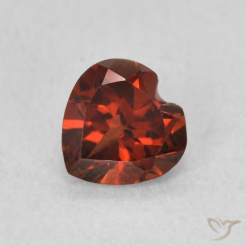 0.60ct Naturel Rouge groseille Grenat pyrope, Cœur, VS