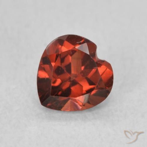 0.61ct Naturel Rouge groseille Grenat pyrope, Cœur, VS