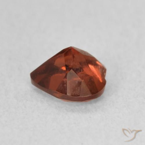 Grenat pyrope Rouge groseille naturelle Cœur, 0.60 ct, VVS