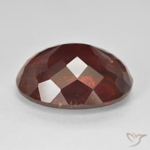 Grenat pyrope Rouge Sangria naturelle ovale, 25.23 ct, VS-SI