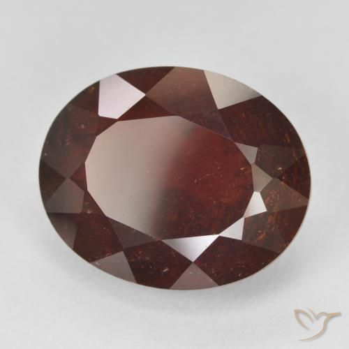 Grenat pyrope Rouge foncé naturelle ovale, 21.11 ct, VS-SI