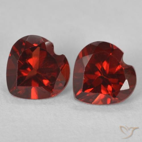 1.12ctw Naturel Rouge moyen Grenat pyrope, Cœur, VVS-VS