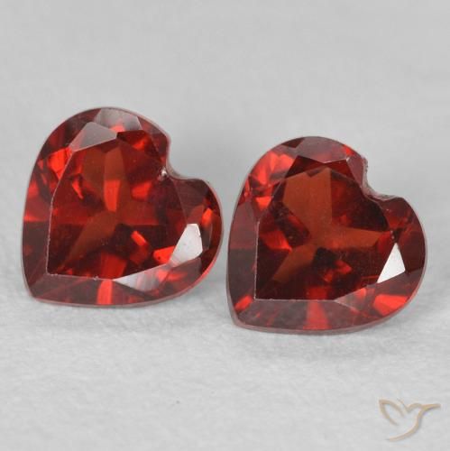 1.15ctw Naturel Rouge groseille Grenat pyrope, Cœur, VVS-VS