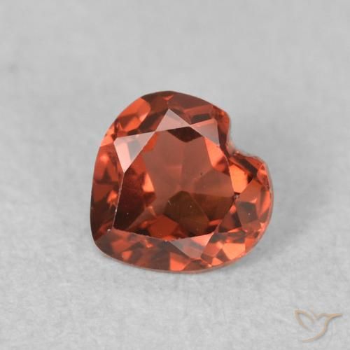 0.64ct Naturel Rouge cramoisi profond Grenat pyrope, Cœur, VVS-VS
