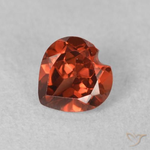 0.65ct Naturel Rouge groseille Grenat pyrope, Cœur, VS