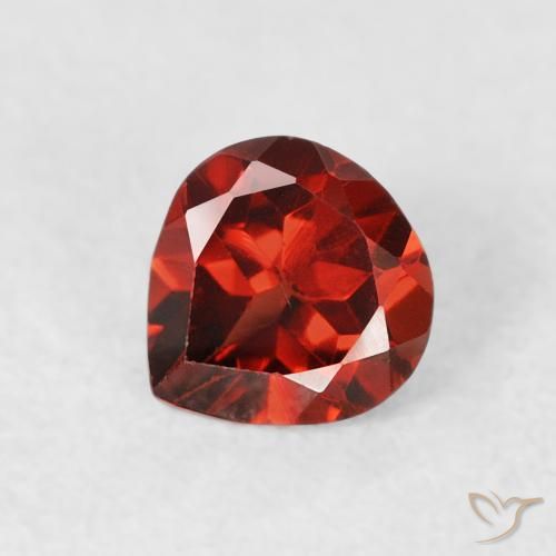 0.61ct Naturel Rouge vif Grenat pyrope, En forme de poire, VS