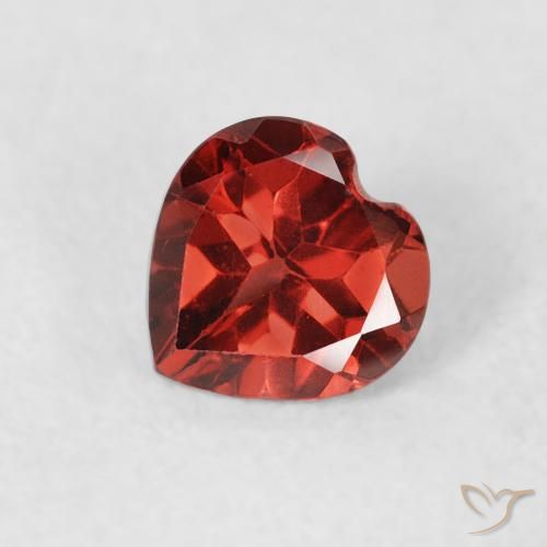 0.67ct Naturel Rouge groseille Grenat pyrope, Cœur, VS