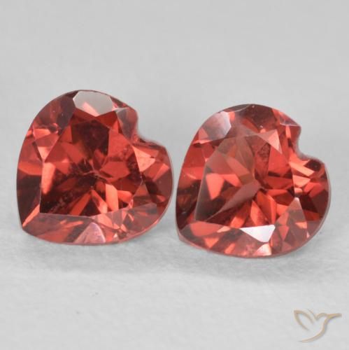 1.19ctw Naturel Rouge foncé Grenat pyrope, Cœur, VS