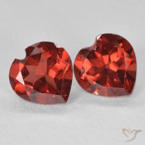 1.21ctw Naturel Rouge groseille Grenat pyrope, Cœur, VVS-VS