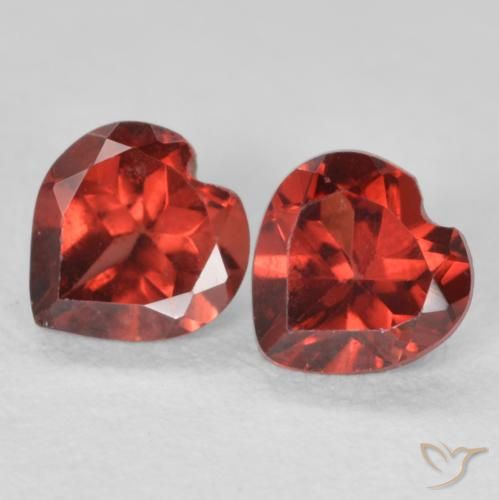 1.11ctw Naturel Rouge groseille Grenat pyrope, Cœur, VS