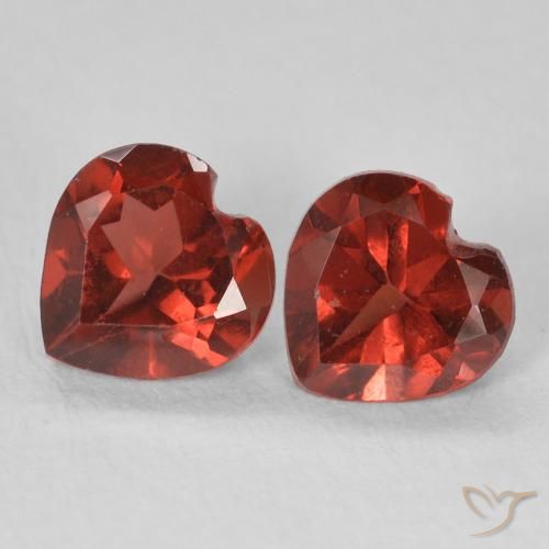 1.17ctw Naturel Rouge groseille Grenat pyrope, Cœur, VVS-VS
