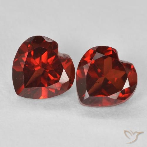 1.26ctw Naturel Rouge groseille Grenat pyrope, Cœur, VVS-VS
