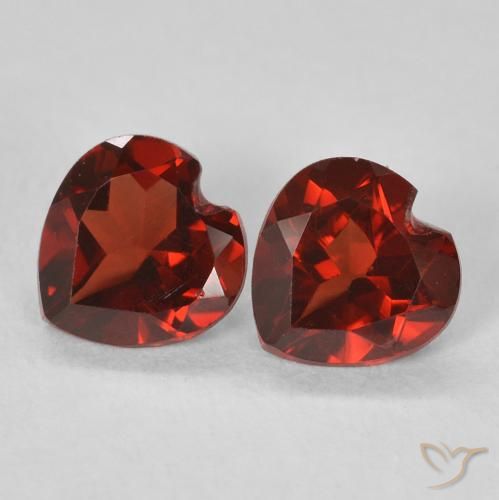 1.07ctw Naturel Rouge groseille Grenat pyrope, Cœur, VVS-VS