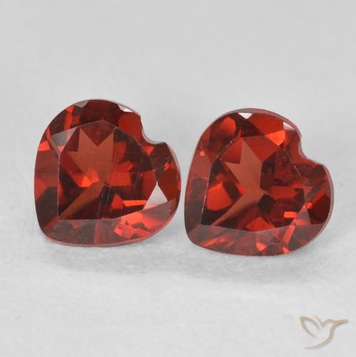 1.11ctw Naturel Rouge groseille Grenat pyrope, Cœur, VVS-VS