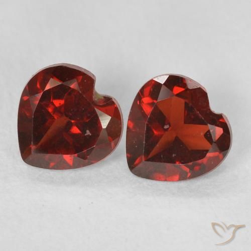 1.07ctw Naturel Rouge moyen Grenat pyrope, Cœur, VS