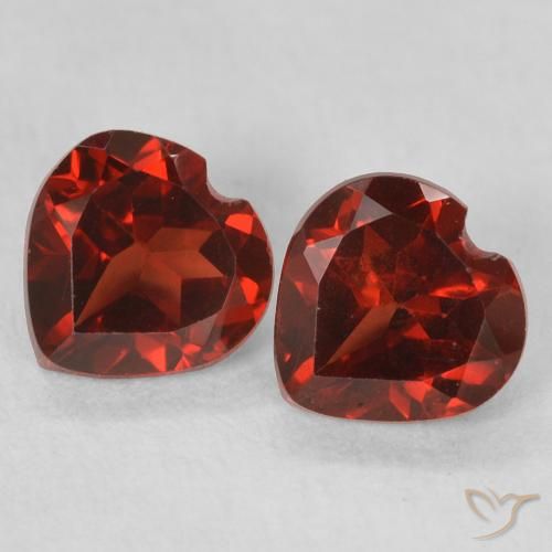 1.09ctw Naturel Rouge moyen Grenat pyrope, Cœur, VVS-VS
