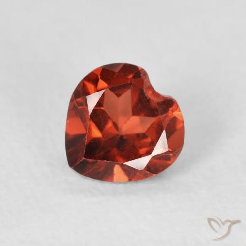 0.60ct Naturel Rouge groseille Grenat pyrope, Cœur, VS