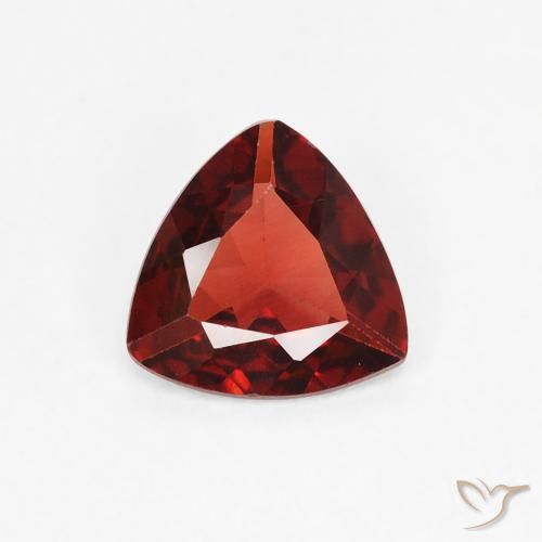 0.67ct Naturel Rouge sang Grenat pyrope, Trillion, VVS-VS