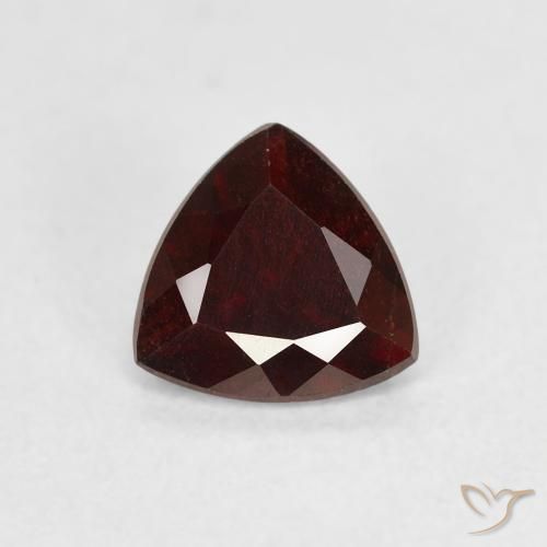 Grenat pyrope Rouge Sangria naturelle Trillion, 0.91 ct, VS