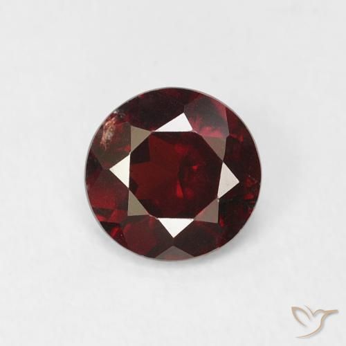 0.64ct Naturel Rouge foncé Grenat pyrope, Tour, VS-SI