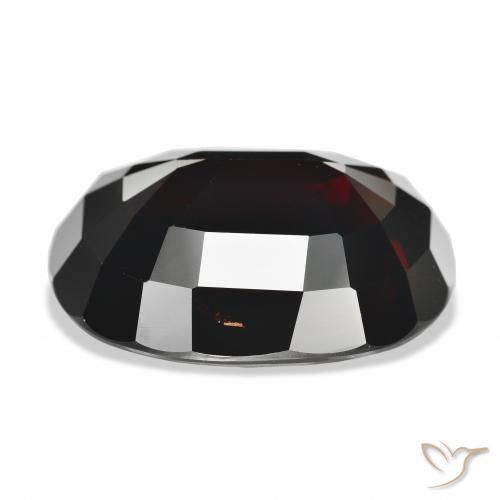 Grenat pyrope Rouge foncé naturelle ovale, 34.78 ct, VVS