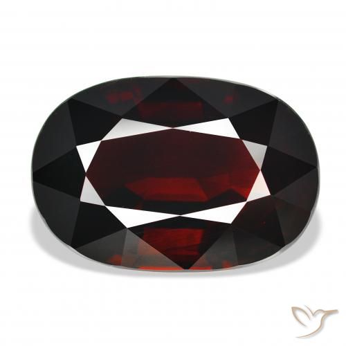 21.89ct Naturel Rouge noirâtre Grenat pyrope, ovale, IF