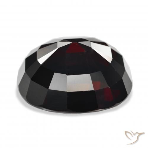 Grenat pyrope Rouge foncé naturelle ovale, 27.77 ct, VVS-VS