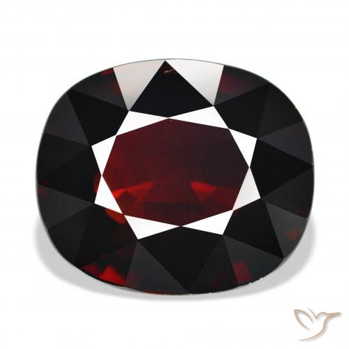 Grenat pyrope Rouge noirâtre naturelle ovale, 25.59 ct, VVS-VS